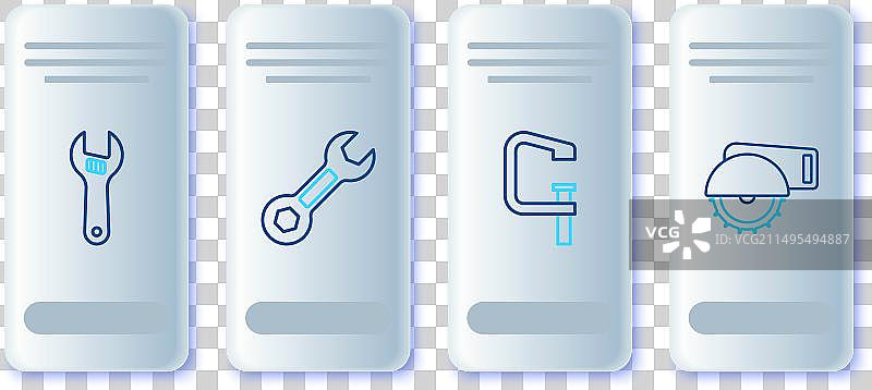 扳手钳子螺丝刀工具套装图片素材