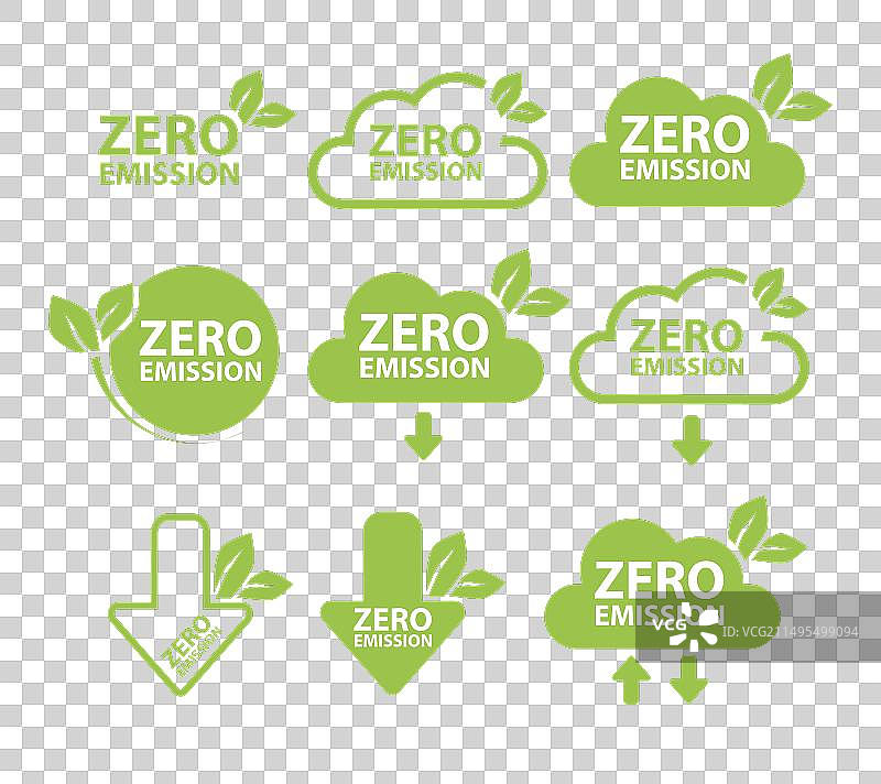 零排放碳中和零温室气体图片素材