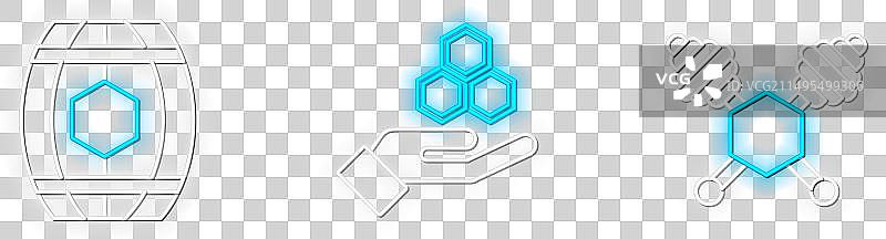 蜂蜜勺和木桶图片素材