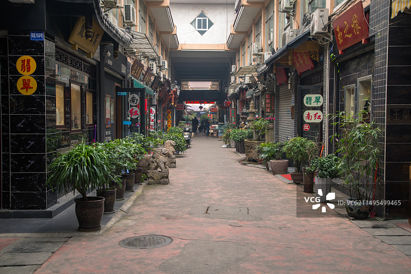 成都送仙桥古玩艺术市场图片素材