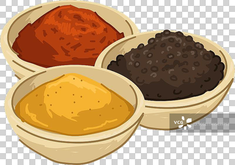 亚洲香料和调味料食品粉图片素材