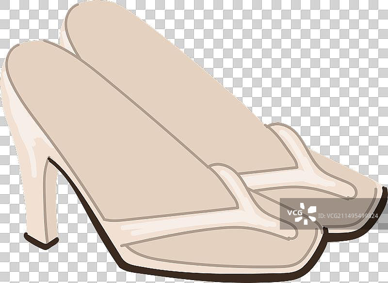 怀旧复古高跟皮革鞋图片素材