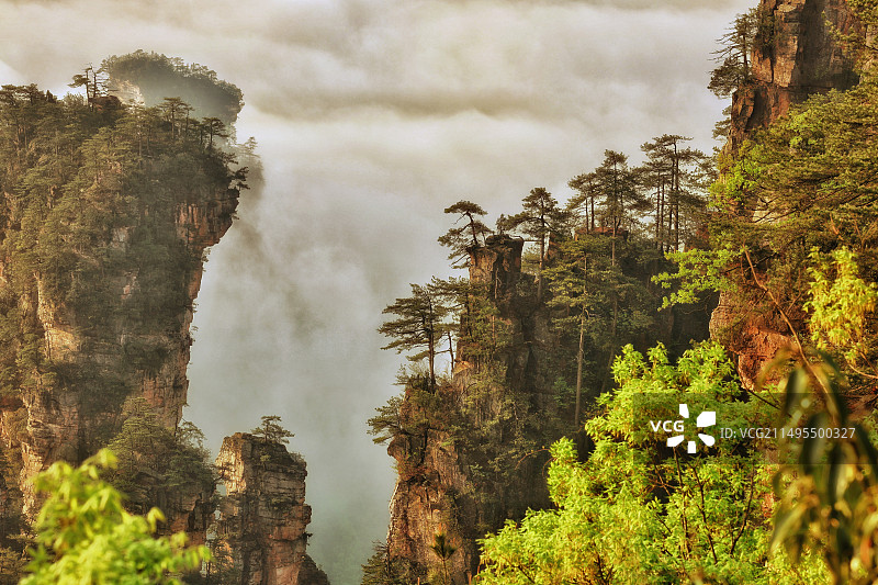 奇丽险峻天子山图片素材