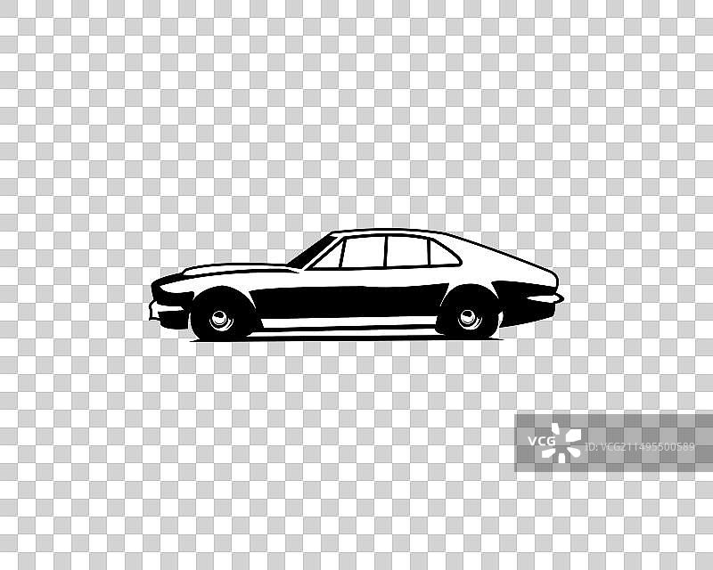 阿斯顿·马丁Lagonda V8轿车（白色，已抠图）图片素材