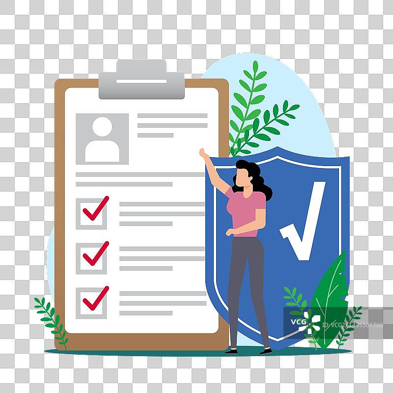 保险政策数据安全业务概念图片素材