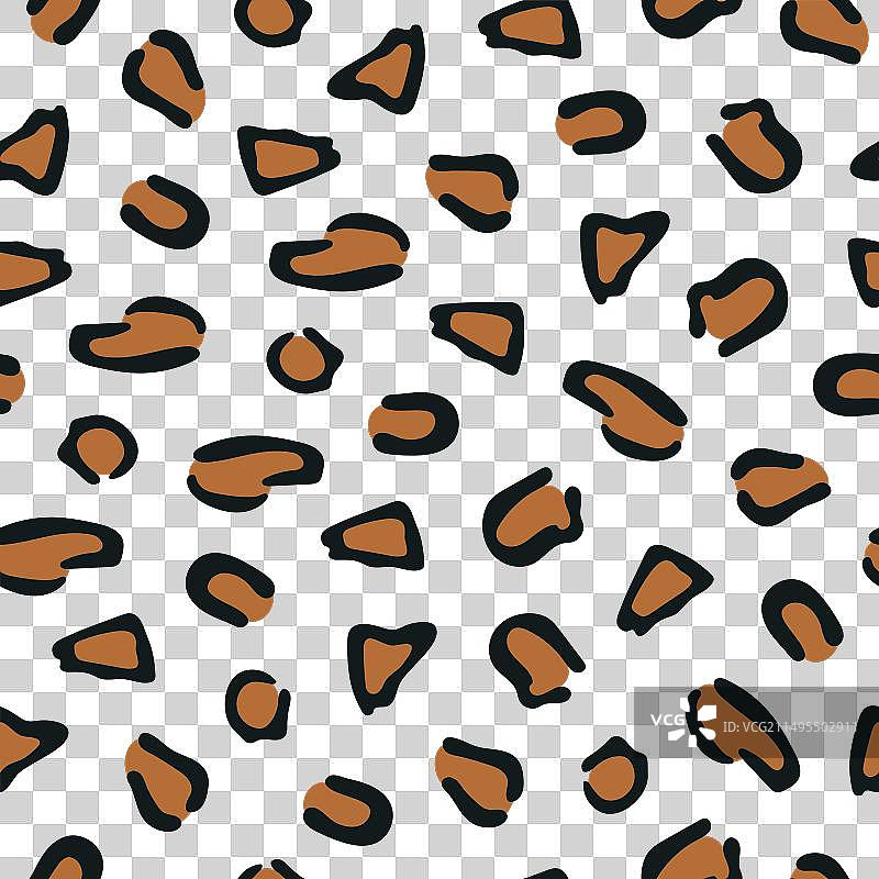 豹纹无缝印花图案纹理图片素材