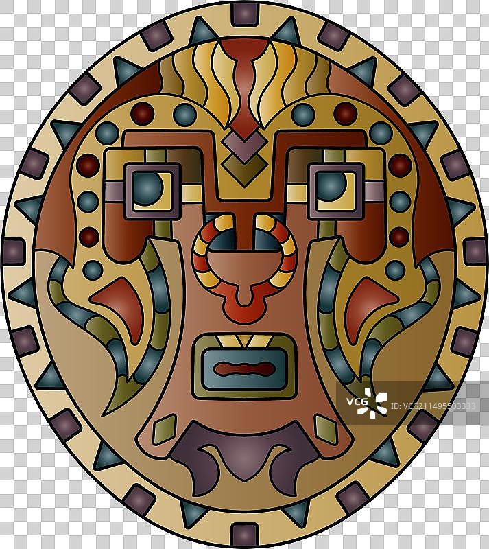 民族部落面具图片素材