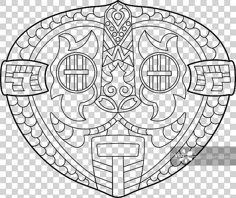 民族部落面具图片素材