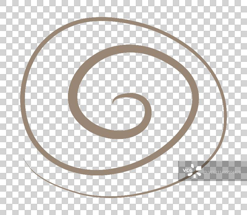 白色背景上的线性孤立不规则螺旋图片素材