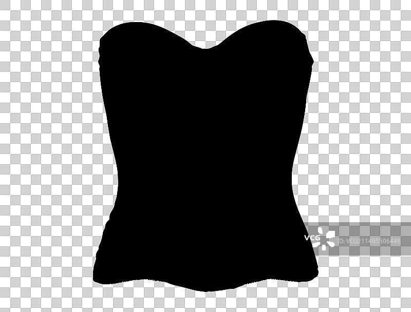 紧身胸衣轮廓艺术图片素材