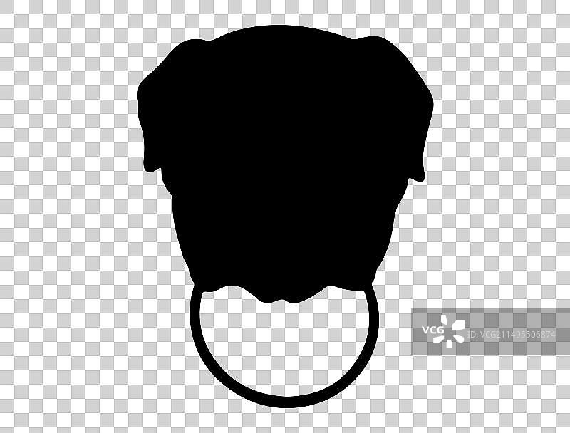 门环剪影艺术图片素材