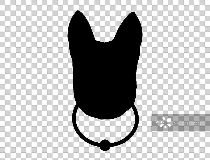 门环剪影艺术图片素材