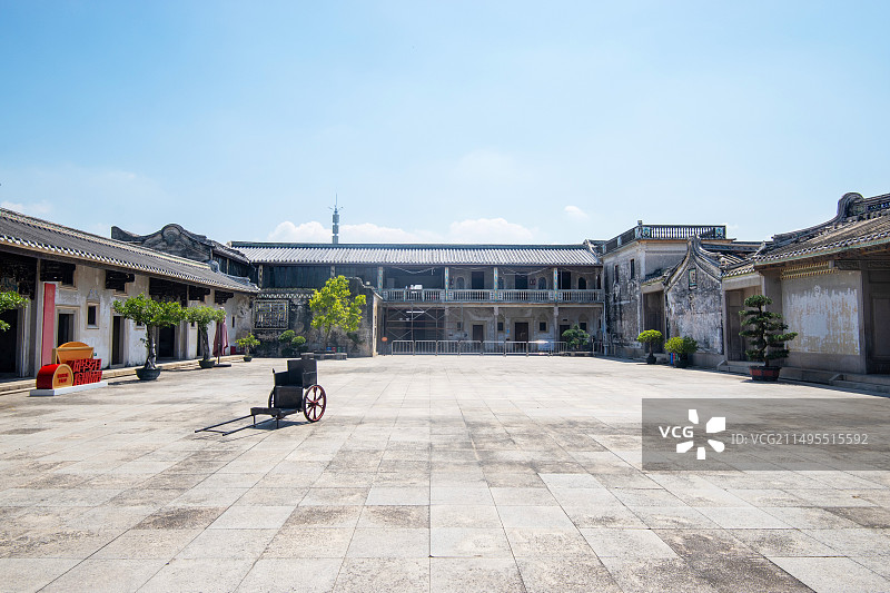 广东汕头潮州澄海共507间房间，有“潮汕小故居”之称的陈慈簧故居图片素材