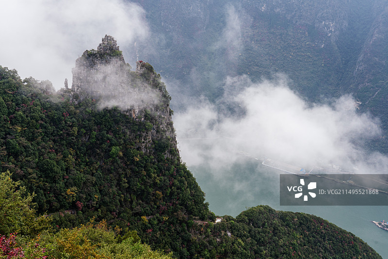 三峡神女峰图片素材