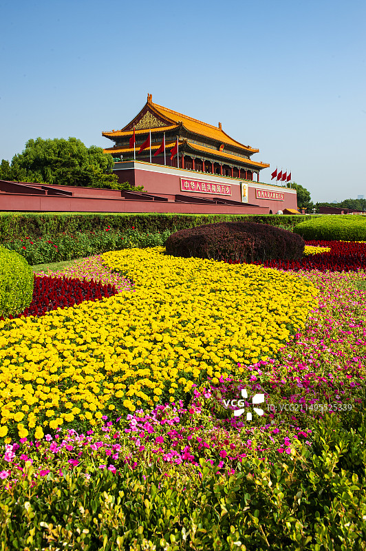 北京：天安门城楼。图片素材