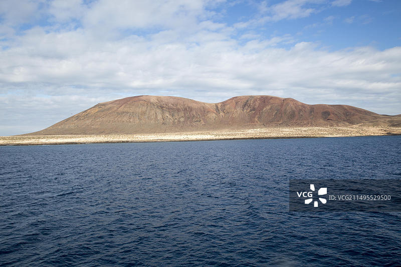 西班牙加那利群岛兰萨罗特岛大阿古哈斯火山图片素材