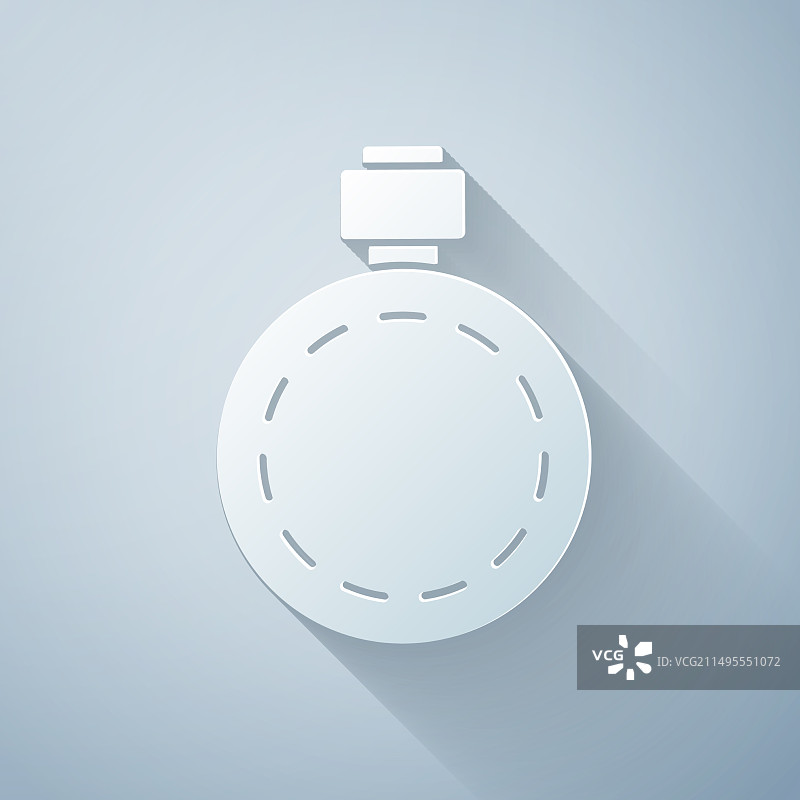 剪纸风格水壶图标图片素材