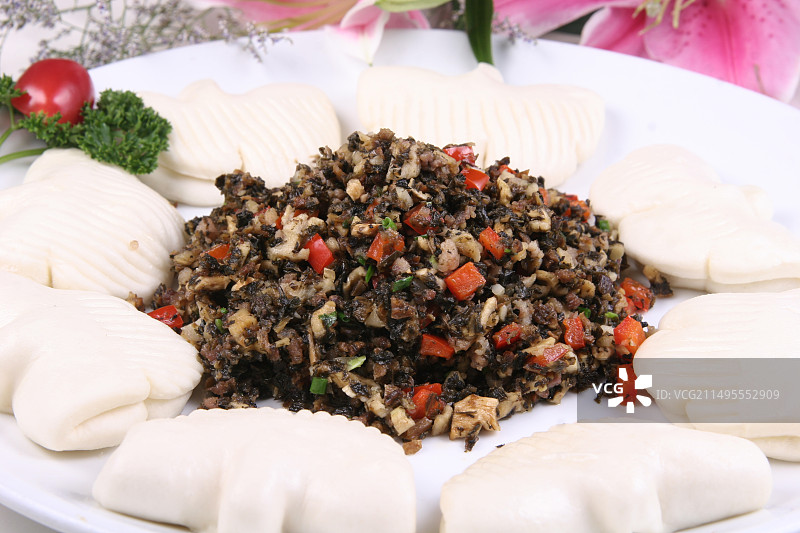 橄榄菜夹饼图片素材