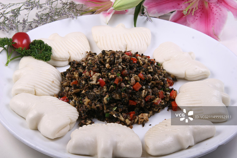 橄榄菜夹饼图片素材