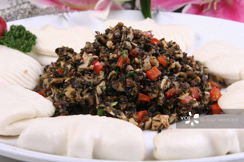 橄榄菜夹饼图片素材