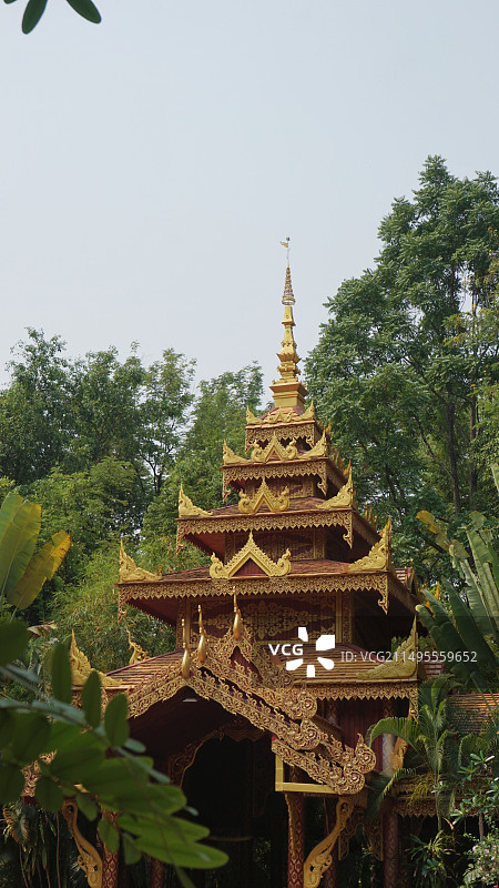 西双版纳曼听御花园图片素材