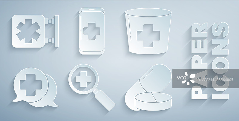 放大镜医疗搜索图标图片素材