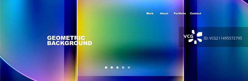 蓝绿黄色彩色背景图片素材