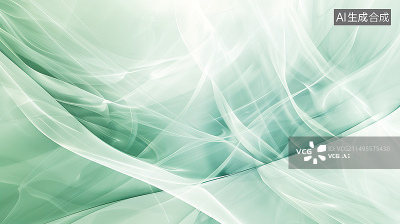 【AI数字艺术】AIGC:绿色抽象背景图片素材