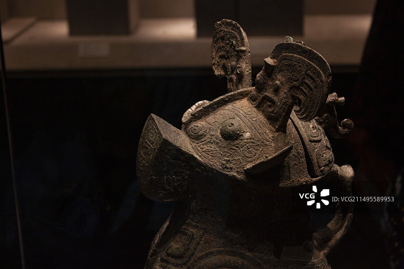 "妇好"鸮尊 酒器 河南省博物院图片素材