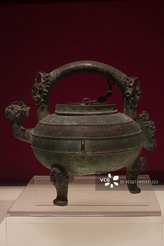 龙首提梁盉 河南省博物院图片素材