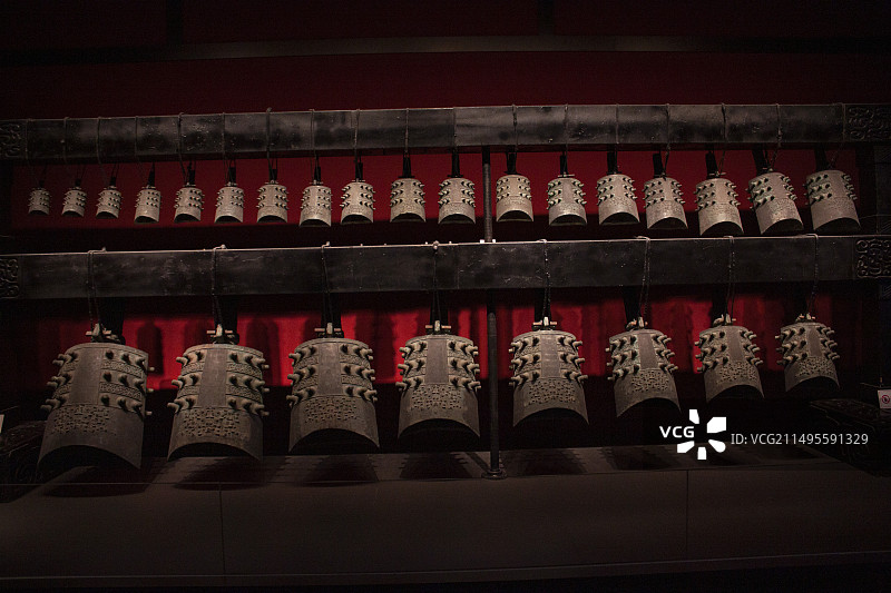 楚国"王孙诰"编钟 河南省博物院图片素材