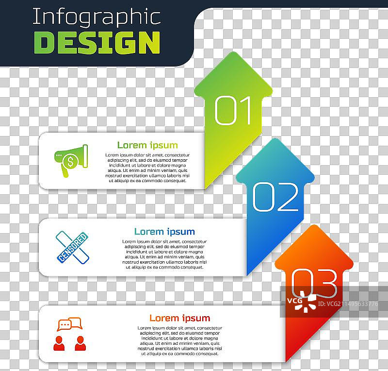扩音器和美元审查印章套装图片素材
