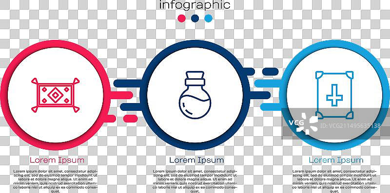 魔术飞毯药水瓶线条设计图片素材