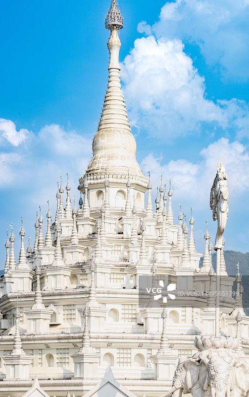 勐焕大白塔图片素材