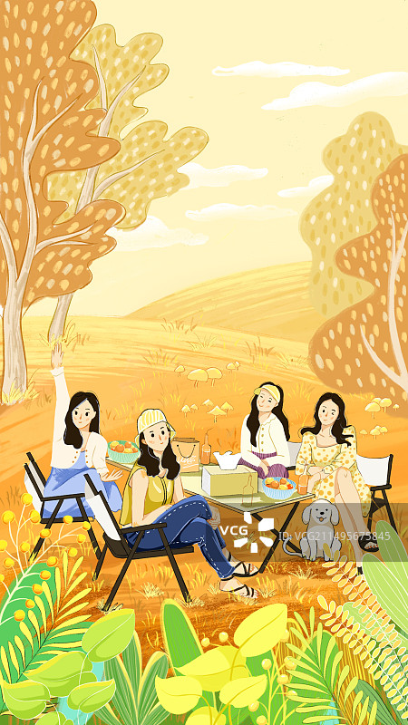 秋天插画图片素材