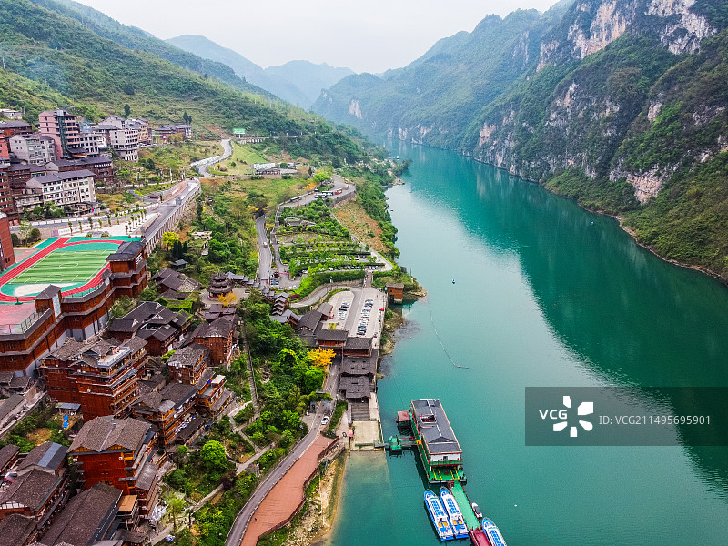 龚滩古镇图片素材