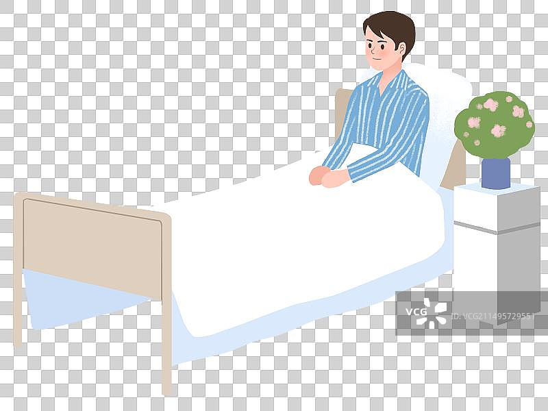 在床上的病人图片素材