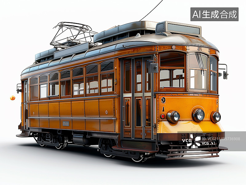 【AI数字艺术】电车图片素材
