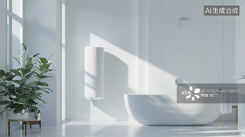 【AI数字艺术】室内浴室图片素材
