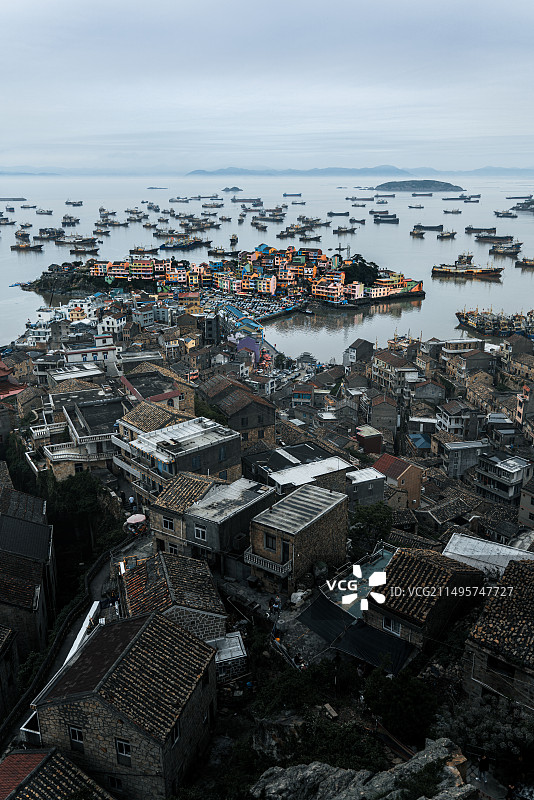 七彩小箬村图片素材