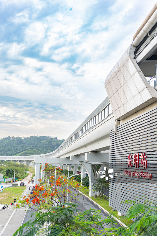 深圳光明地铁站图片素材
