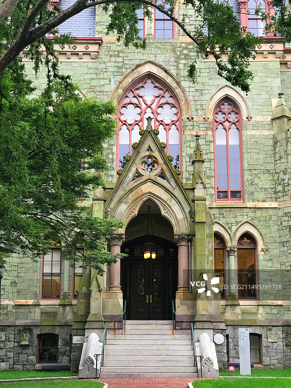 美国宾夕法尼亚大学一角图片素材