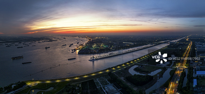 泰州引江河风景区图片素材