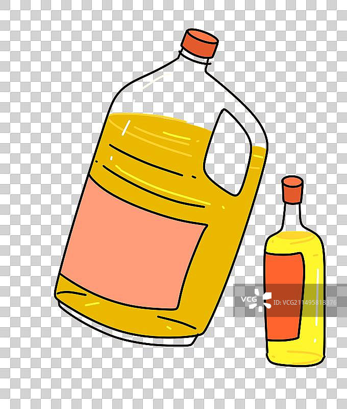医疗，豆油，大豆油，油，瓶子，饮料，调味剂，厨房，手绘，漫画，设计，元素，简单，图片素材