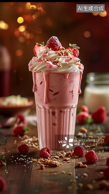 【AI数字艺术】奶昔图片素材