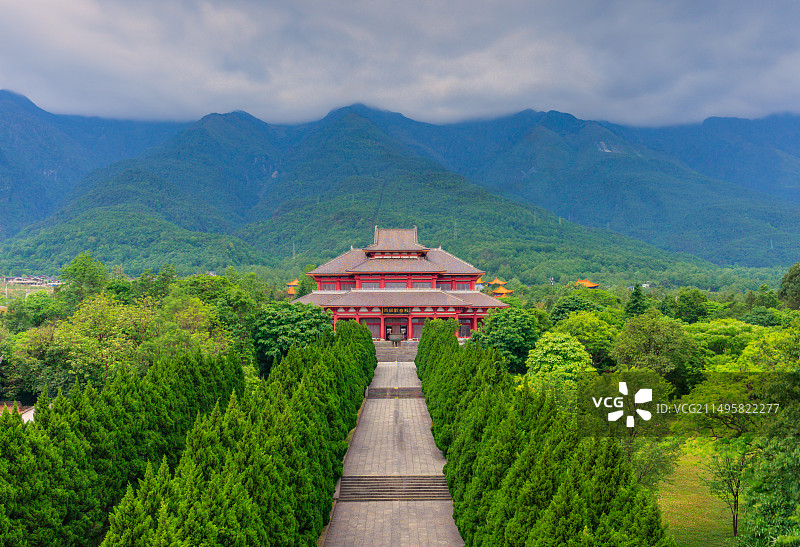 云南省大理白族自治州崇圣寺三塔文化旅游区雨铜观音殿图片素材