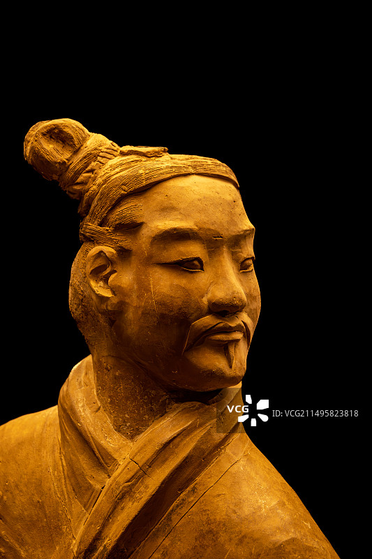 秦始皇陵兵马俑——“立射俑”图片素材