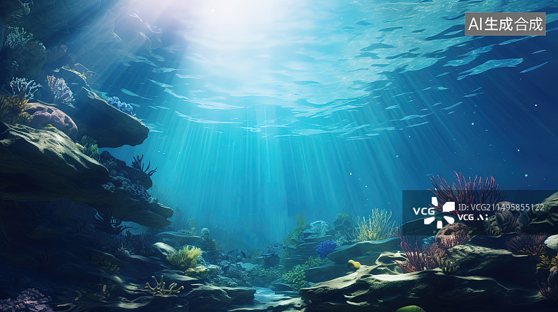 【AI数字艺术】海底世界图片素材