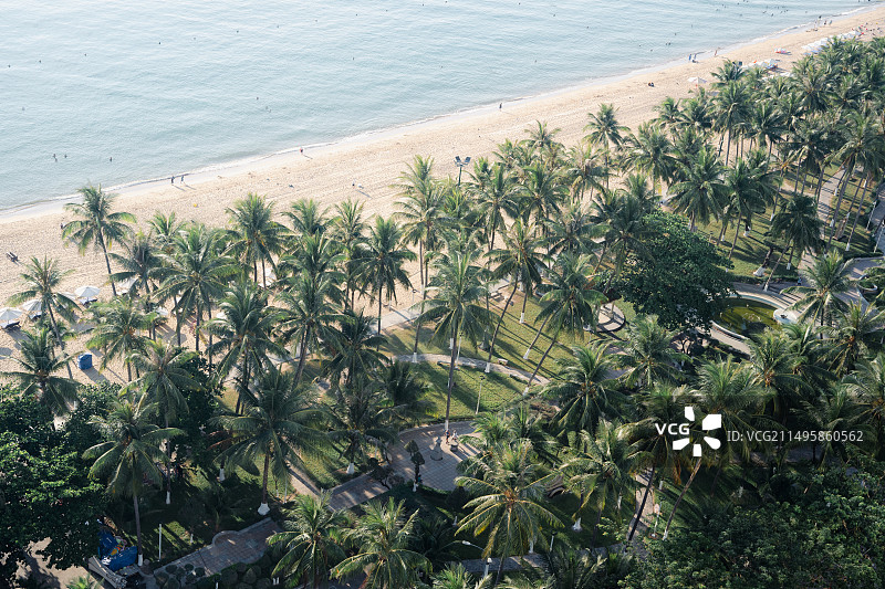 越南芽庄的海和沙滩风景图片素材