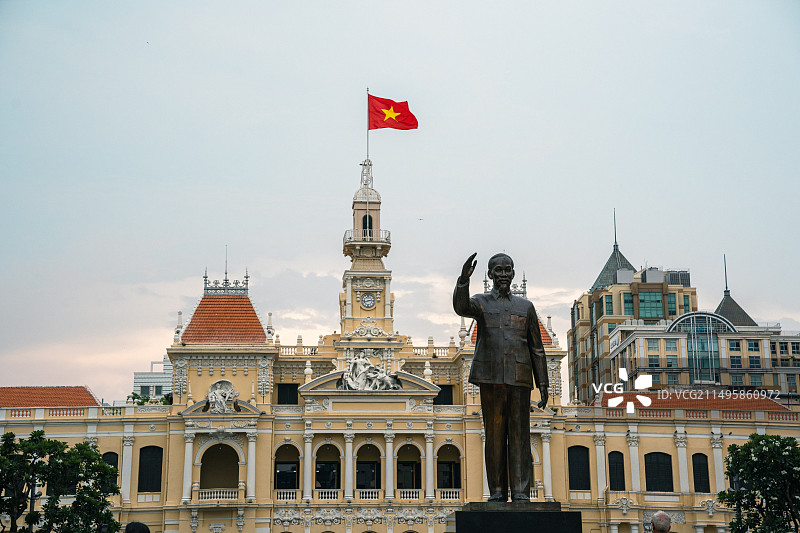 越南胡志明市统一宫图片素材